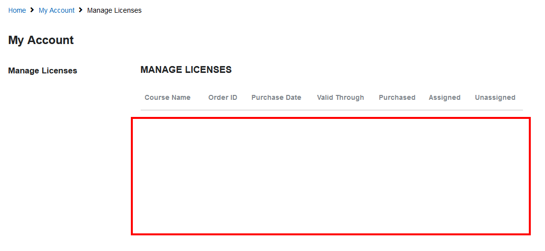 How do I manage my Corporate eLearning licenses
